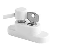 Generic Cerradura de Seguridad para Ventanas Profesional, Restrictor de Cable de Aleación de Zinc Macizo para Seguridad Infantil, Apertura Limitada, Ideal para el Hogar y la Oficina, 1 Dispositivo