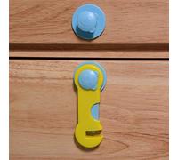 Generic Cerradura para Gabinete de bebé, Juego de 5 uds., Cerraduras de Abrazadera Adhesivas Fuertes para Cajón de Seguridad para Niños, Uso en Nevera, Multicolor