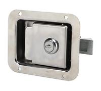Generic Cerradura para Remolque de Viaje Cerradura para Puerta de RV de Acero Inoxidable 304, Pestillo con Manija de Paleta de 120 X 92 Mm con 2 Llaves y Junta para Puerta de Caja de Herramientas para