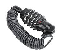 Generic Cerradura Universal para Casco, Mosquetón de Bloqueo con PIN Portátil para Protección de Casco de Motocicleta (BLACK)