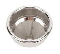 Generic Cesta de Filtro de Acero Inoxidable de 58mm, Diseño Duradero para Máquina de café con Portafiltro sin Fondo para Uso Doméstico y de Cafetería