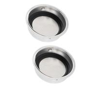 Generic Cesta Portafiltro de Acero Inoxidable de 51 Mm - Filtro de café Reutilizable para Máquinas - Duradero y Fácil de Usar - 2 Unidades para el Hogar y la Cafetería