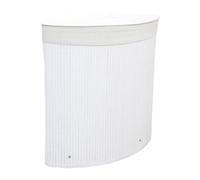 Generic Cesto de Ropa Sucia de Bambú Esquinero con Tapa para Armario, Cuarto de Lavado Y Baño.