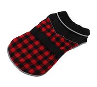 Generic Chaqueta Reflectante Impermeable a Prueba de Viento de Invierno para Perros Pequeños, Medianos y Grandes, Abrigo Ajustable para Mascotas de Estilo Británico para Actividades Al Aire Libre,