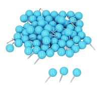 Generic Chinchetas de Plástico de Acero Duradero, Tachuelas de Mapa para Rutas de Viaje, Marcadores de Tablero de Corcho de 9,5x20mm (Blue)