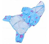 Generic Chubasquero para Perros Chaqueta Impermeable Ligera para Perros Pequeños y Medianos Bonito Diseño 3D y Poliéster Resistente Al Viento 1 Unidad (Blue 2XL)