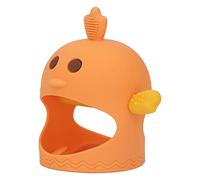 Generic Chupete de Dentición de Silicona sin BPA con Tallos de Mordedor, Fácil Agarre para Bebés de 3 Meses o Más, Mordedor Apto para Lavavajillas para Calmar (ORANGE)