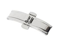 Generic Cierre de Reloj, Clase Clock Clase FillA Filta Plateable Doble Presión Doble Presentación Botón Portátil para Reloj (6 * 20)