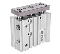 Generic Cilindro Neumático de 12 Mm de Diámetro, Diseño Compacto de Doble Efecto para Automatización Industrial, Cilindro de Aire de Aleación de Aluminio