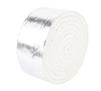 Generic Cinta Aislante Térmica, Cinta Aislante para Tuberías de Fibra de Vidrio de Papel de Aluminio, Resistente Al Calor de 1832 °F, 3,94 Pulgadas X 0,47 Pulgadas X 10,82 Pies, Envoltura Impermeable