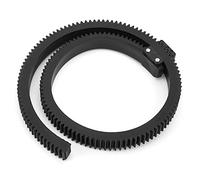 Generic Cinturón de Anillo de Engranaje de Lente de Enfoque de Seguimiento Ajustable, Duradero, Liviano, Fácil de Transportar para Cámara DSLR, Videocámara, Caucho Negro + Lente de Plástico de