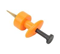 Generic Clamp/Holder de Lombriz de Tierra, Clamp/Holder de Gusano de Sangre, Bandas de Goma, Materiales de Primera Calidad, Mandril de Cobre para Pesca Al Aire (YELLOW)