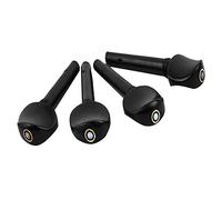 Generic Clavijas de Afinación de Violín de ébano, Piezas de Diseño Clásico Duraderas para Entusiastas del Violín, 4 Uds.