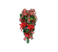 Generic Clearance Christmas Upside Down Tree, Compatible with Artificial Rattan Decor, Seasonal Indoor Home Swag