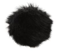 Generic Clip On Furry Mic Muff Lavalier Micrófonos Parabrisas Suave y Liviano para una Reducción Efectiva de la Interferencia del Viento Uso en Interiores y Exteriores (BLACK)