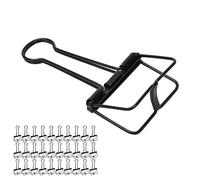 Generic Clips de Carpeta Dorada, Clips de Negros con de Metal de 30 Piezas para Boletos de Notas (BLACK)