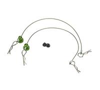 Generic Clips de Carrocería RC, Clips de Automóvil RC para el Cuerpo de Carrocería con Tornillo Retinario Anti los Perdidos de Pin de Cáscara de Cable de Cuerda para 1/10 CAR (GREEN)