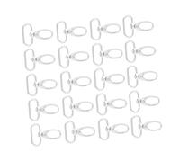 Generic Clips Giratorios para 20 Piezas, Ganchos para Llavero, Cierres para Bolsas de Aleación de Zinc, Ganchos para Llavero Duraderos para Colgar Llaves y Botellas (Aleación de zinc 2)