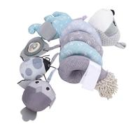 Generic Cochecito de bebé, Juguete Colgante, Diseño Desmontable Fácil de Instalar, Sonajero de Aprendizaje Multisensorial, Juguete de Peluche Infantil para Comodidad en Movimiento (GREY)
