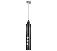 Generic Coctelera Eléctrica, Espumador de Leche Portátil, Batidor de Huevos Automático Recargable por USB para Amantes del café, ABS Negro
