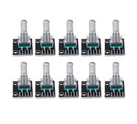Generic Codificador Rotatorio KY 040 Contador de Pulso de Rotación de 360 Grados Duradero para Control de Motor y Navegación de menú Resina y Metal 10 Piezas