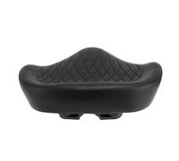 Generic Cojín de Asiento de Bicicleta para Trasero Grande, Mayor Comodidad, Esponja Ancha de Cuero PU para Bicicletas Eléctricas de Montaña Plegables (Black)