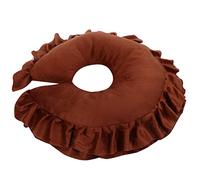 Generic Cojín Facial Desmontable Agradable para la Piel para Cama de Masaje de Salón, Material de Terciopelo Mixto Rosa/púrpura rojo/púrpura/café Adecuado para Centro de SPA (Almohada en forma de U