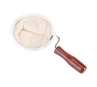 Generic Colador de Filtro de café de Franela Lavable Reutilizable con de Madera, Colador de café de Tela Ecológico para Entusiastas del por Goteo a Mano, 1 Paquete, Preparación Casera (L)