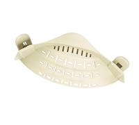 Generic Colador de Pasta Versátil con Abrazadera, Utensilio de Cocina de Silicona para Colar Frutas y Verduras, 5,96 Oz, 1 Unidad (Beige)