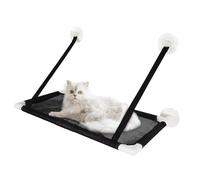 Generic Colgando Ventosa Cama para Gatos Malla Transpirable, Hamaca para Gatos para Ventana Interior, Asiento para Ventana para Gatos, Espaciosa, Cómoda y Ajustable, Deje Que Su