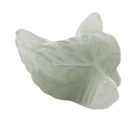 Generic Colgante de Cabeza de Lobo, de Joyería Cómodo, Colgante de Cristal con Cabeza de Lobo para Aniversario del Festival (Aventurina verde)