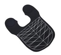 Generic Collar de Corte de Pelo de Salón, Envoltura de Cuello de Silicona Profesional, Guardián para Peluquería, Estilista, Capa de Corte para Peluquería, Impermeable para Salón, de Belleza (BLACK)