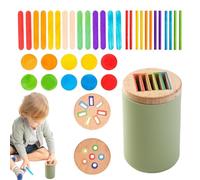 Generic Color Shape Sorting Toy - Multied Geometric Sorter, Preschool Learning Activity, Early Childhood Educational Puzzle, Cognitive Enlightenment Block, Sensory Stacking Game | Developm