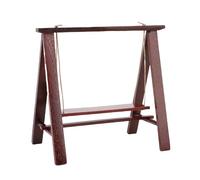 Generic Columpio de Casa de Muñecas en Miniatura de Madera Maciza, Decoración Exquisita para Casa de Muñecas, Muebles para Sala de Estar y Columpios de Jardín (Caoba)