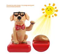 Generic Columpio Que Agita el Perro, Decoración Solar para el Coche, Accesorios Divertidos para el Hogar, Adorno de Mesa de Propileno, 2,36x2,76x4,13" (Perro Perdiguero de Oro)