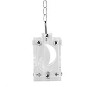 Generic Comedero Acrílico para Loros, Cesta de Comida, Rompecabezas Educativo de Alimentación, Juguetes para Pájaros y Loros, Transparente, Alta Dureza, 4,5x5x7,5 Cm