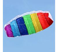 Generic Cometa Acrobática Profesional, Juguete único Multicolor de Doble Línea para Exteriores, Ligero y Plegable, Ideal para Parque de Playa (1,4 m/55 Pulgadas)