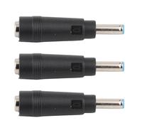 Generic Conector Adaptador de Corriente, 3 uds., Compacto, 5,5x2,1mm, Hembra a 4,5x3,0mm, Macho, Enchufe de Cargador para Ordenador Portátil, Plástico Negro