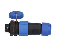 Generic Conector de Alimentación a Prueba de Agua IP68, Enchufe de Aviación de Tuerca Trasera Confiable para Equipos de Comunicación, 250V (3 pines)