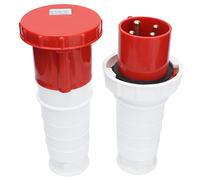 Generic Conector de Alimentación Industrial Resistente Al Agua, Trifásico, 4 Pines, Clasificación IP67 para Muelles de Aeropuertos y Centrales Eléctricas, Hecho de Polipropileno Resistente