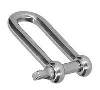 Generic Conector de Cadena con Pasador de Tornillo Recto Fuerte con Grillete D de Acero Inoxidable para Metalurgia de Energía Eléctrica para Material de Acero Inoxidable 304 (10 piezas M4)