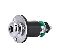 Generic Conector de Clavija Final de Entrada de 2,5 Mm de Salida de 1/4" para Guitarra Acústica con Revestimiento de Cromo de Cobre de Alta Calidad, Adecuado para Músicos y Fabricantes de