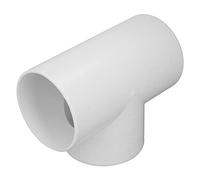Generic Conector de Conducto de 3 Vías, Accesorio de Tubería Redondo en Forma de T de PVC Resistente a la Corrosión para Ventiladores de Escape y Rejillas de Ventilación de Secadora, 1 Unidad (4