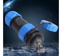 Generic Conector de Enchufe de Aviación Impermeable IP68, Enchufe de Aviación de Plástico Duradero para Lámparas y Linternas, Opciones de 2 Pines/3 Pines/4 Pines/5 Pines/6 Pines/7 Pines/9 Pines, (2