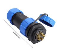 Generic Conector Duradero de Enchufe de Aviación Resistente Al Agua para Lámparas IP68 SP21 2 Pines/3 Pines/4 /5 /7 para Uso Industrial (5 )