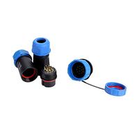 Generic Conector Eléctrico Impermeable SP21 de Aviación, Conector Eléctrico de para Iluminación Exterior, Nailon PA66, Plástico de 2-12 Pines (12 Pines)