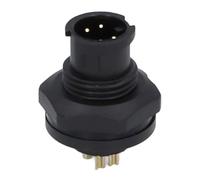 Generic Conector Impermeable Industrial de 4 Pines, Enchufe de Aviación Eléctrica IP67 Duradero para Equipos Al Aire Libre, 5 Piezas, Termoplástico Estándar PA66