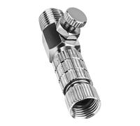 Generic Conector rápido de desconexión de liberación rápida para aerógrafo, conexión macho y hembra de 1/8 pulg., piezas y accesorios, Plata a Presión
