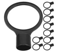 Generic Conectores de Conos de Tráfico de Seguridad Negros 40 Cabezas 10 Unidades, Eslabones de Cadena Plásticos Resistentes Intemperie para Señalización Vial y Control en