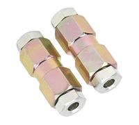 Generic Conectores de Tubería de Freno Accesorios Metálicos Duraderos para Tubería de Aceite de 3/16 pulg., Reemplazo Posterior a 1980 para y, 2 Piezas para Automóviles Británicos y Europeos